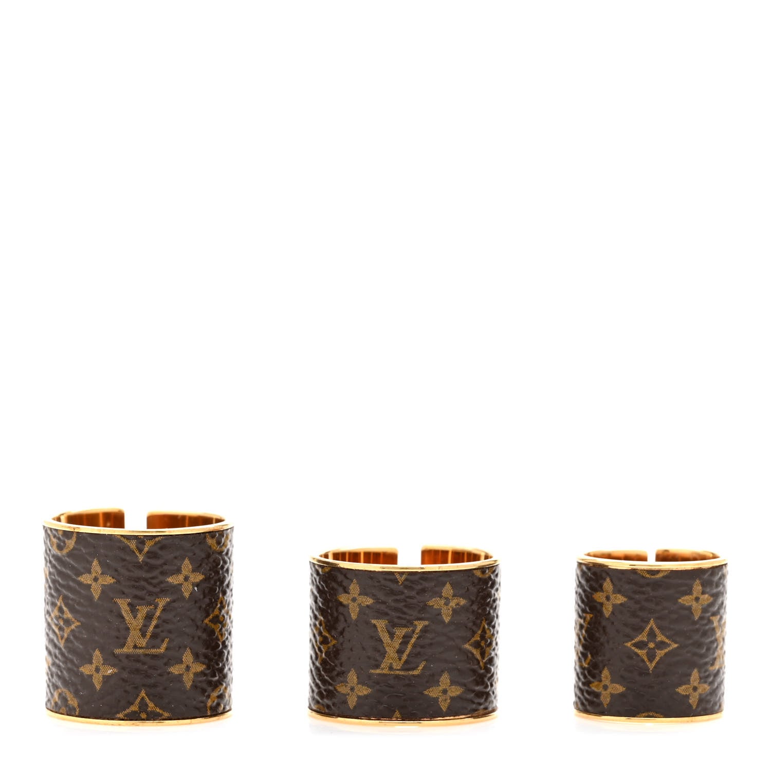 Louis Vuitton Monogram Skin 3 Ring Set M 1 of 8