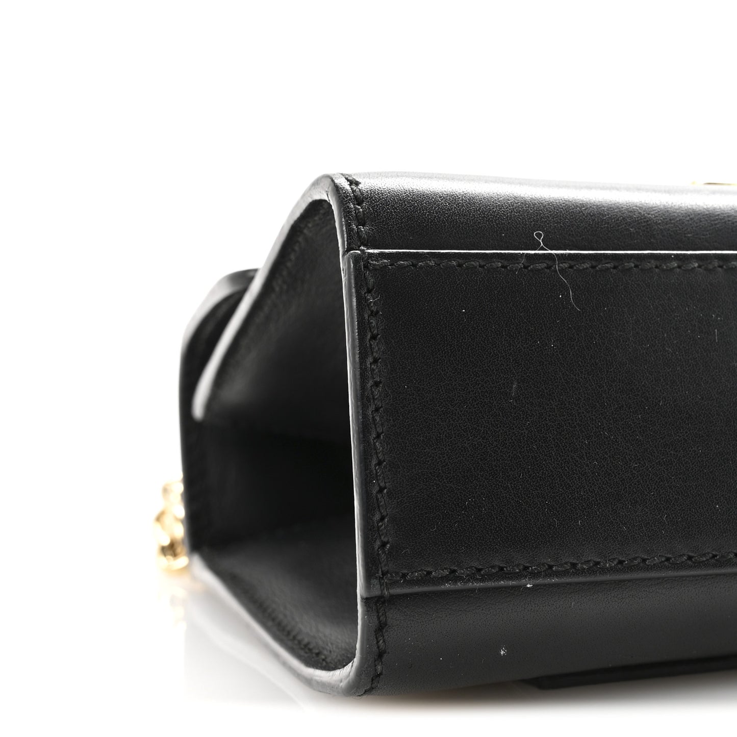 Calfskin Small Padlock Shoulder Bag Black