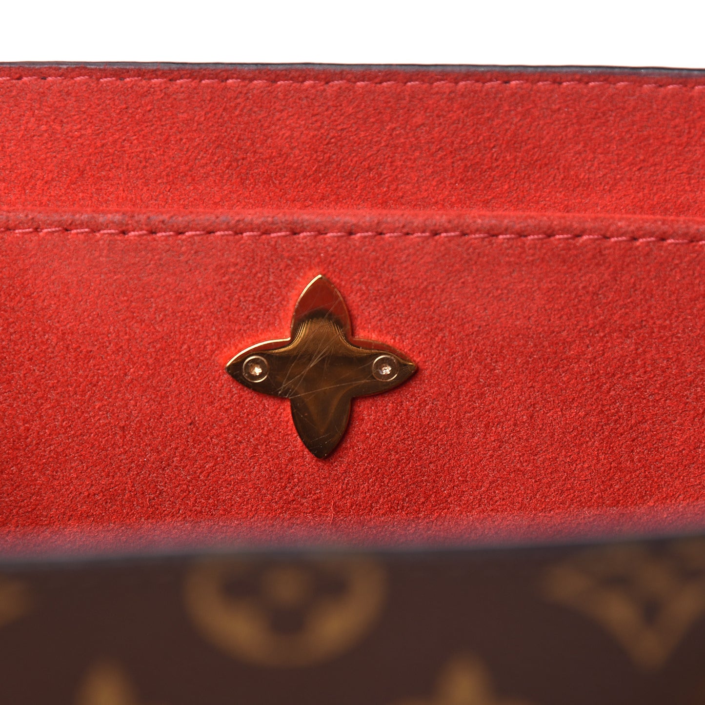 Monogram Flower Tote Coquelicot
