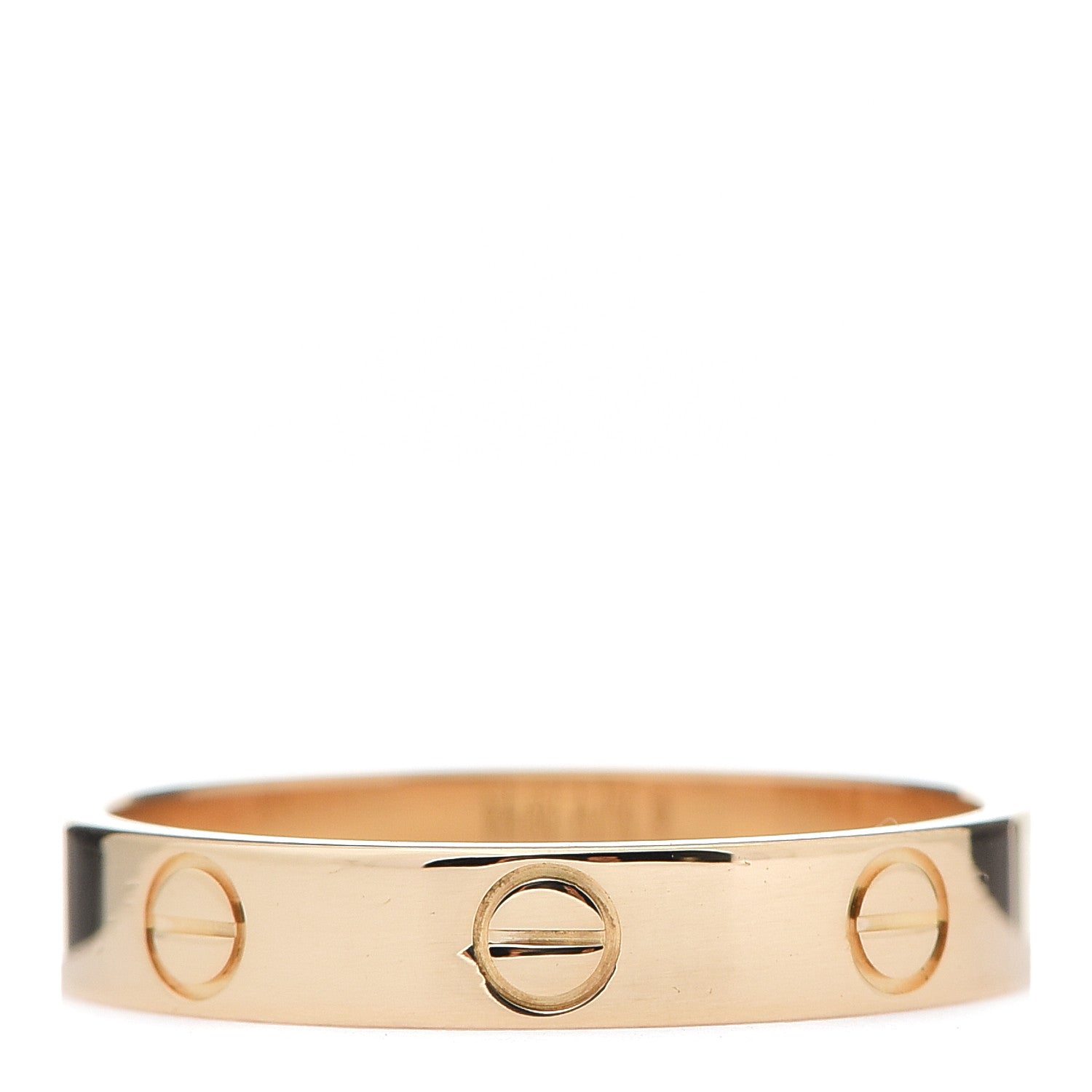 Cartier 18K Yellow Gold 3.5mm LOVE Wedding Band Ring 55 7.25 1 of 6