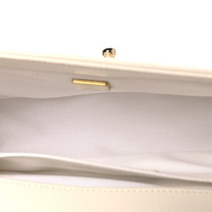 Chanel Caviar Quilted Medium Boy Flap White 5 of 11
