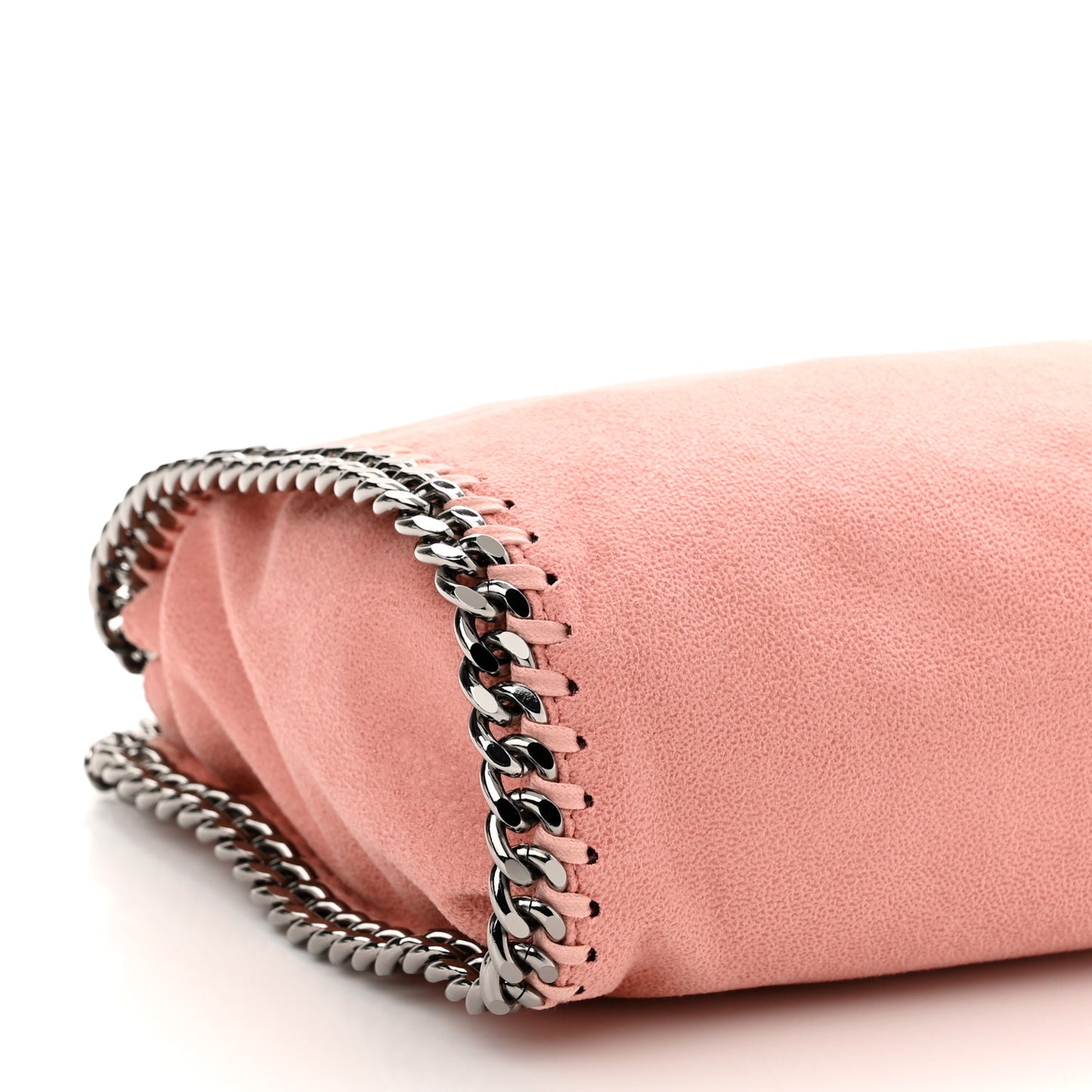 Shaggy Deer Mini Falabella Fold Over Tote Pink