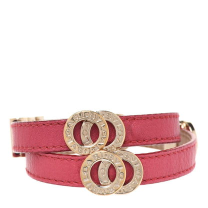 Bulgari Calfskin Double Coiled Bracelet Pink 1 of 4