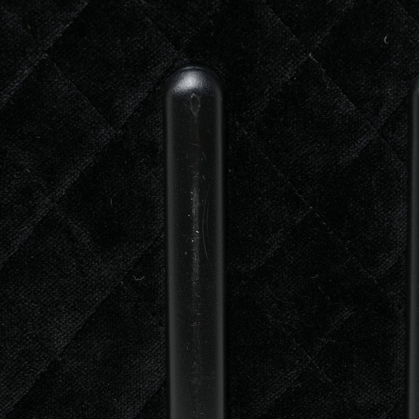 Suede Quilted Coco Case Trolley Black