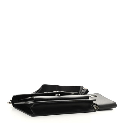 Prada Saffiano City Calf Mini Envelope Bag Black 3 of 9