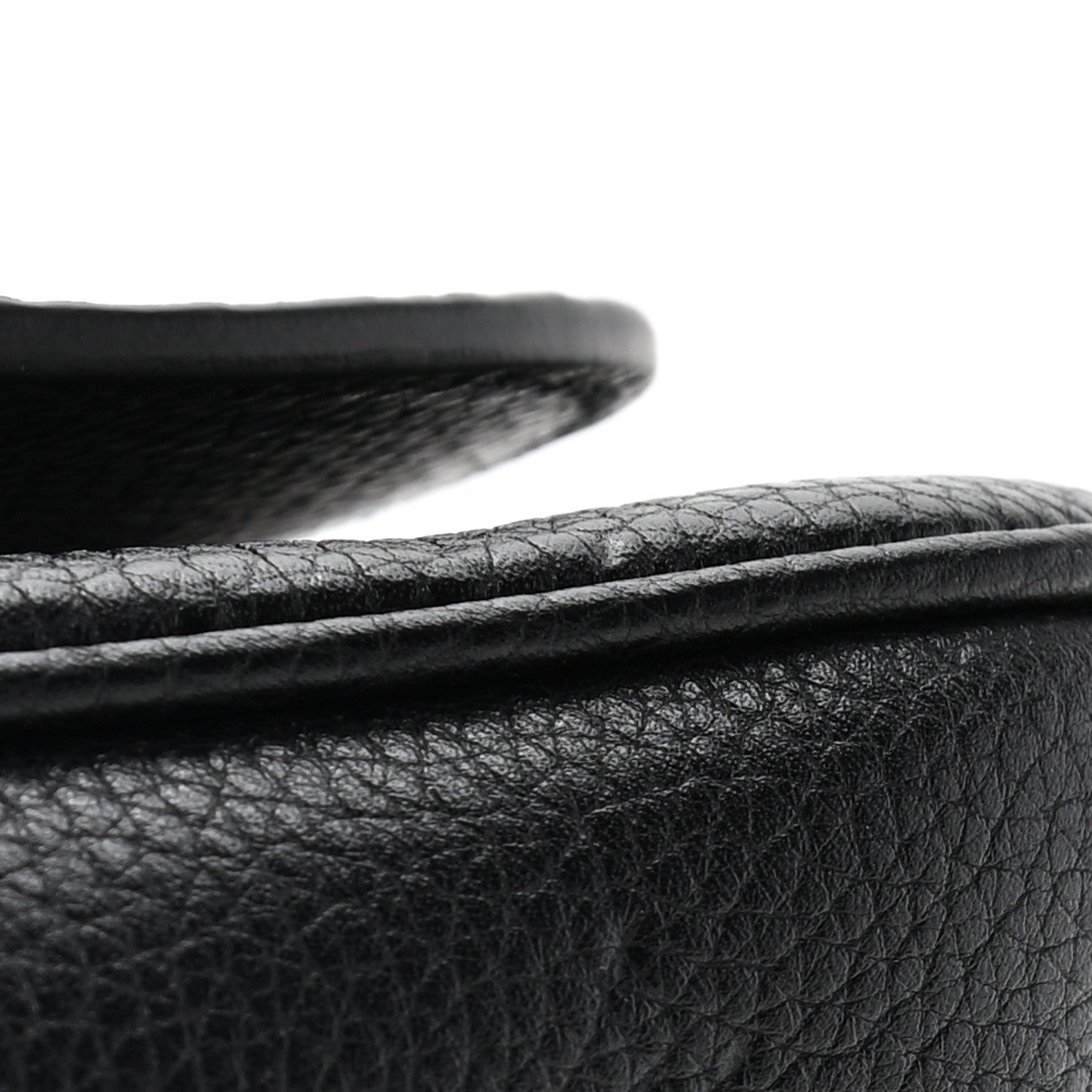 Gucci Pebbled Calfskin Medium Soho Flap Crossbody Black 8 of 8