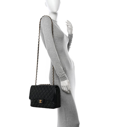 Chanel Lambskin Quilted Jumbo Single Flap Black 2 of 15