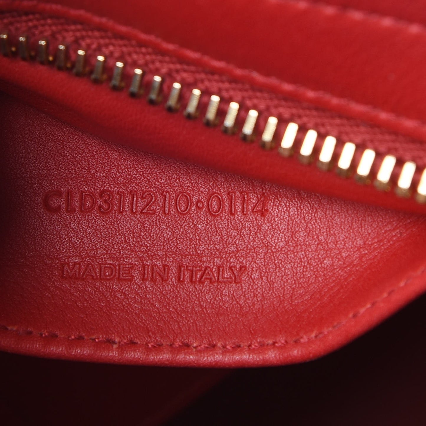 Calfskin Small Classic Y Cabas Red