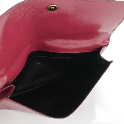 Saint Laurent Textured Patent Small Belle De Jour Clutch Fuchsia 5 of 7
