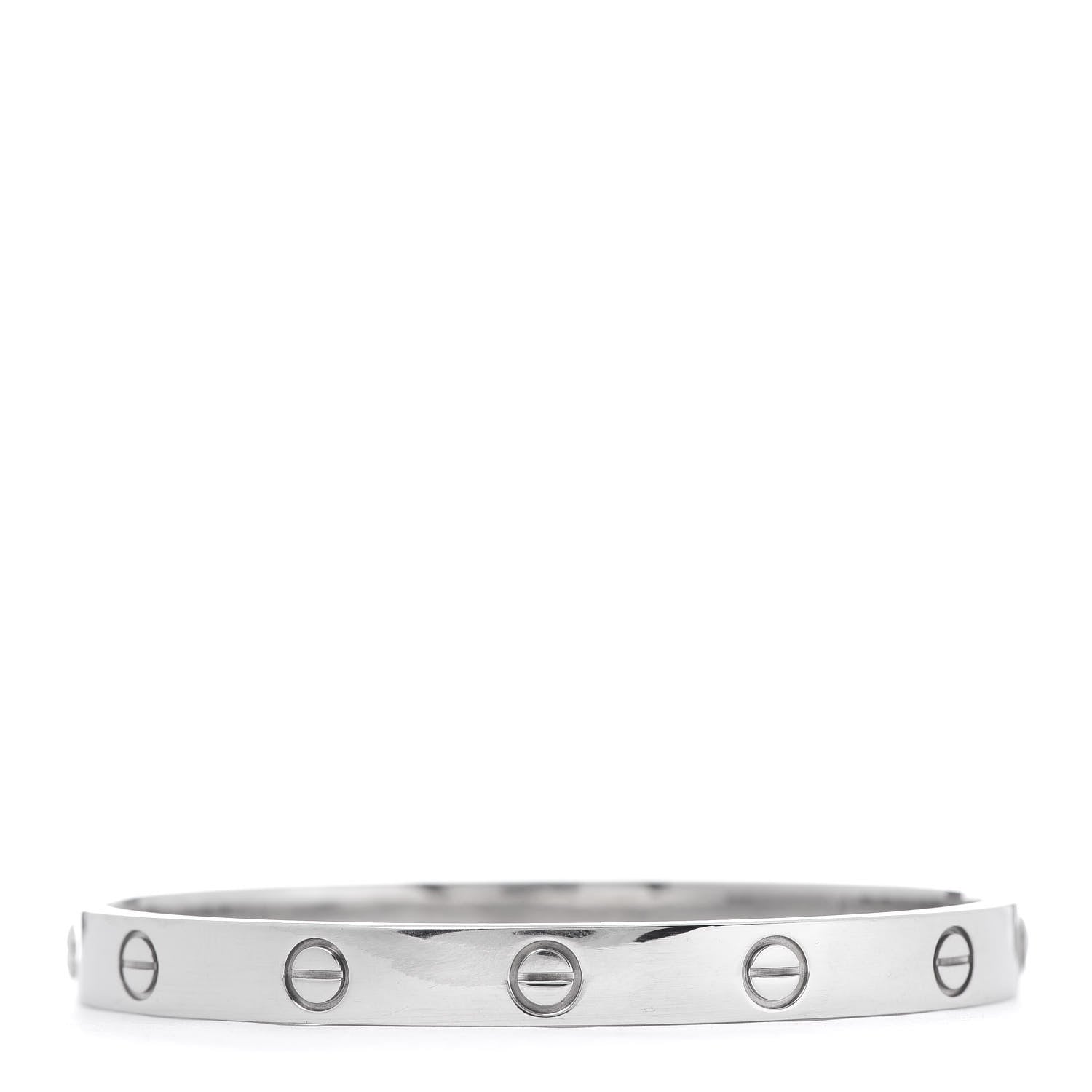 Cartier 18K White Gold LOVE Bracelet 17 3 of 7