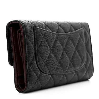 Chanel Caviar Quilted Medium Flap Wallet Black 3 of 7