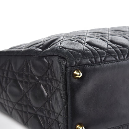 Christian Dior Lambskin Cannage Large Lady Dior Black 8 of 11