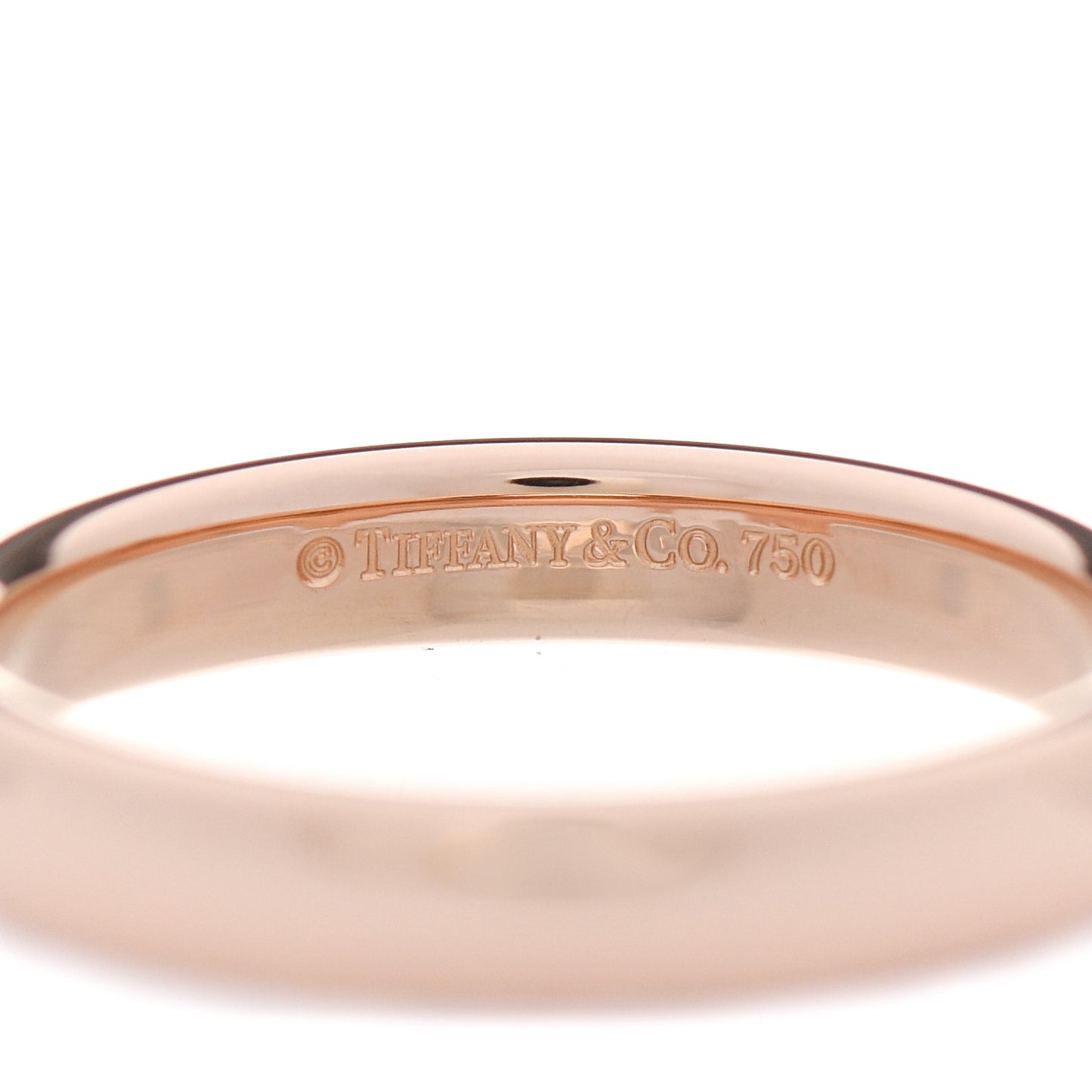 18K Rose Gold 3mm Classic Wedding Band Ring 49 4.75