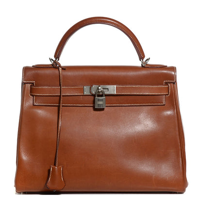 Hermes Natural Barenia Kelly Retourne 32 Fauve 1 of 22