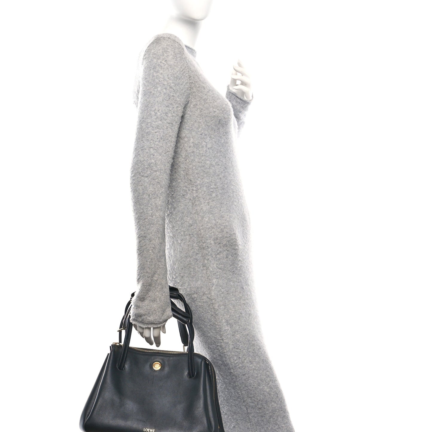 Supple Calfskin Medium Madrid Bag Black