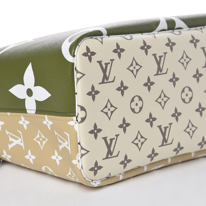 Louis Vuitton Monogram Giant Neverfull MM Kaki 11 of 12