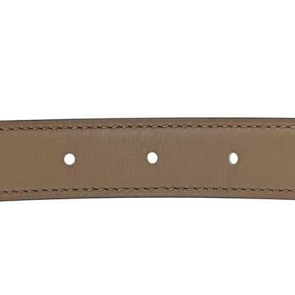 Hermes Swift Epsom 24mm H Cursives Belt 85 White Etoupe 3 of 7
