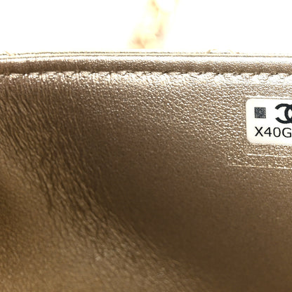 Chanel Metallic Lambskin Quilted Mini Chain Flap Gold 6 of 9