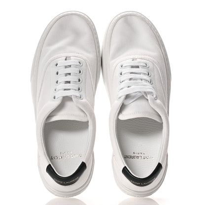 Saint Laurent Canvas Venice Sneakers 36.5 White 2 of 8