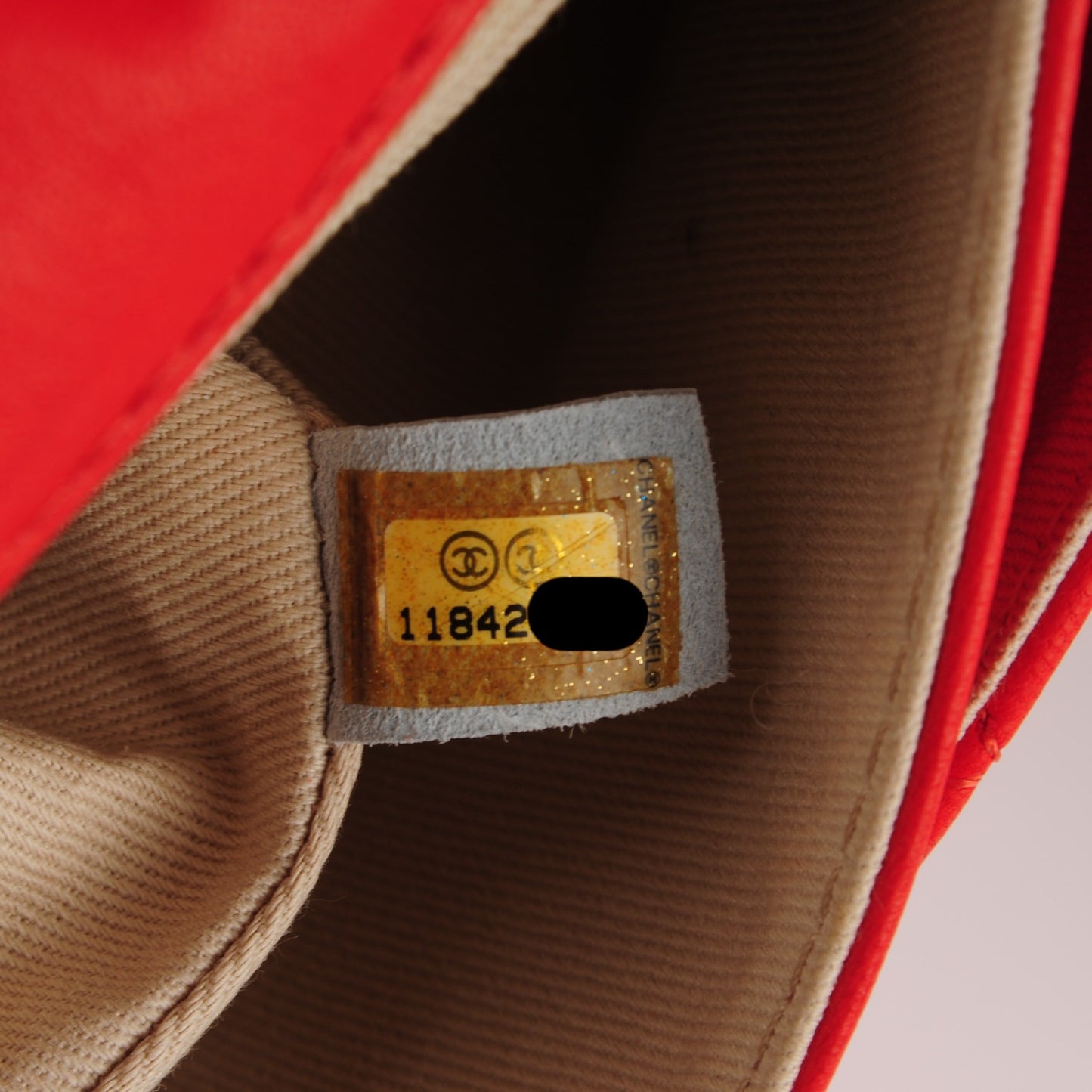 Lambskin Quilted Medium Icons Secret Label Flap Coral