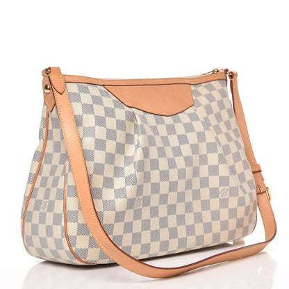 Louis Vuitton Damier Azur Siracusa MM 3 of 13