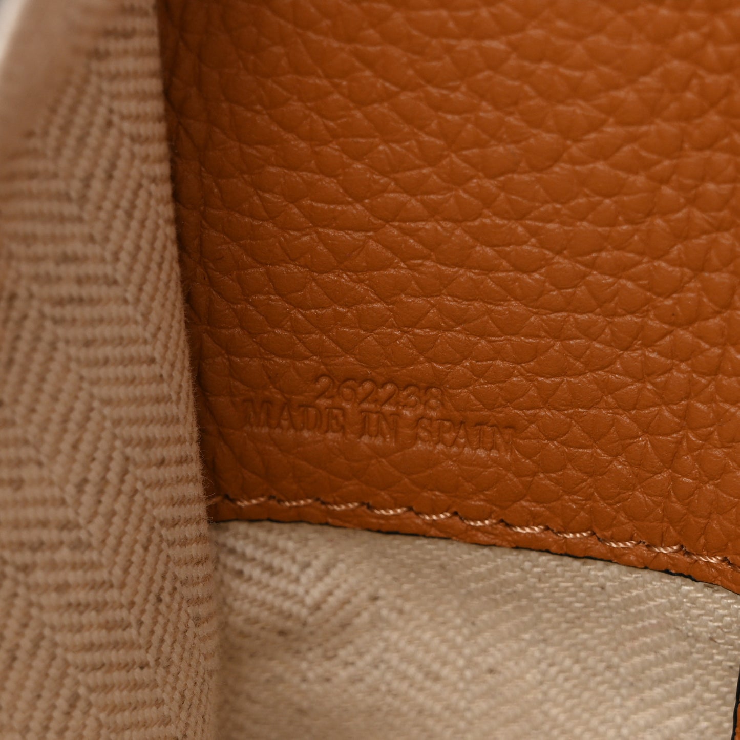 Grained Calfskin Mini Hammock Shoulder Bag Light Caramel