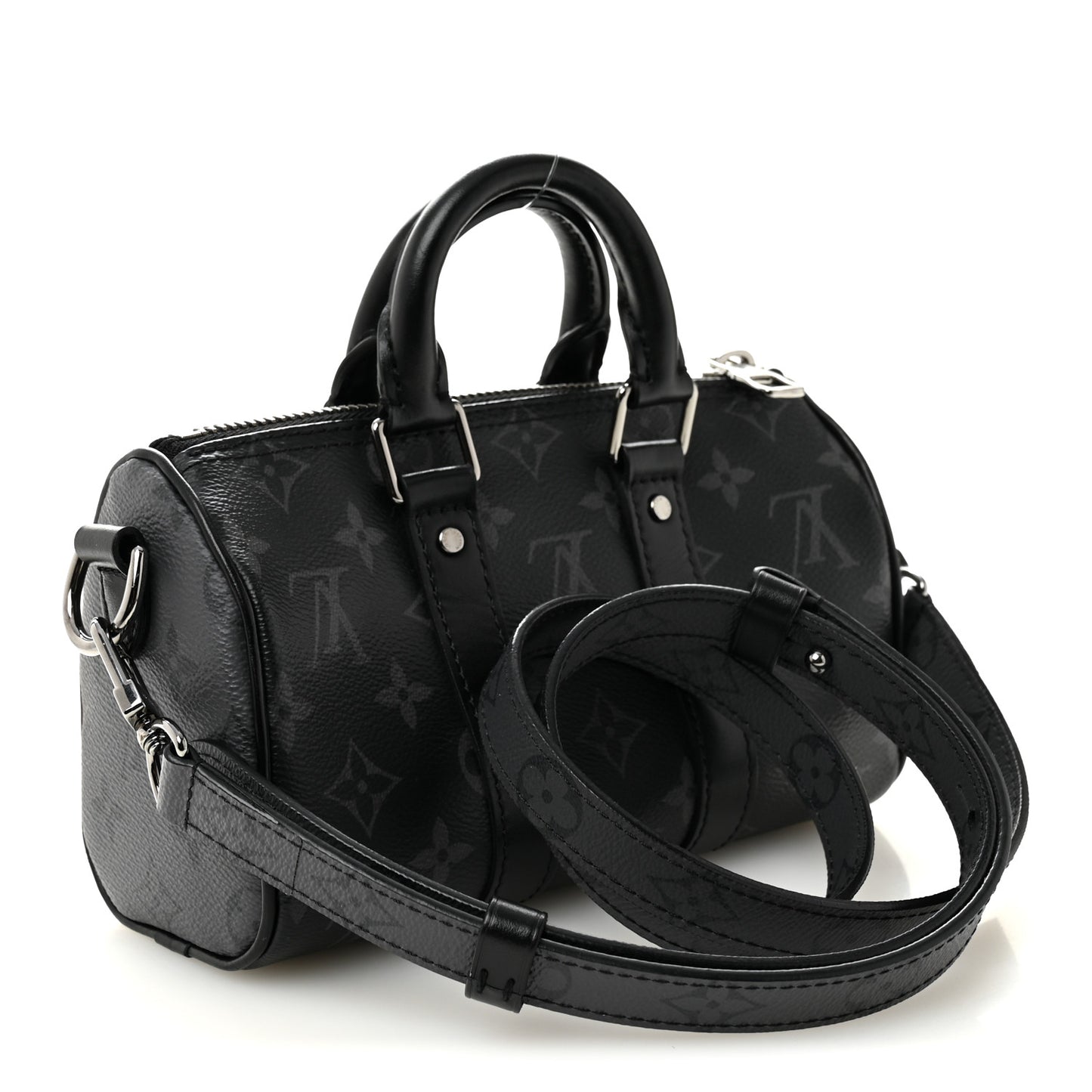 Reverse Monogram Eclipse Keepall XS Black