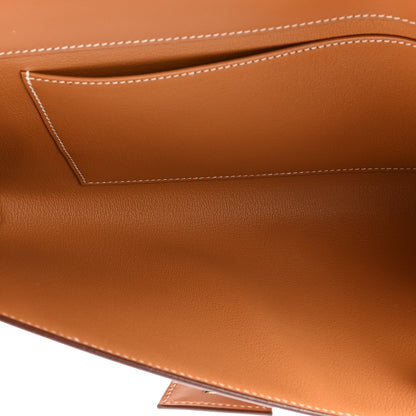 Hermes Vache Natural Medor 29 Clutch 5 of 8