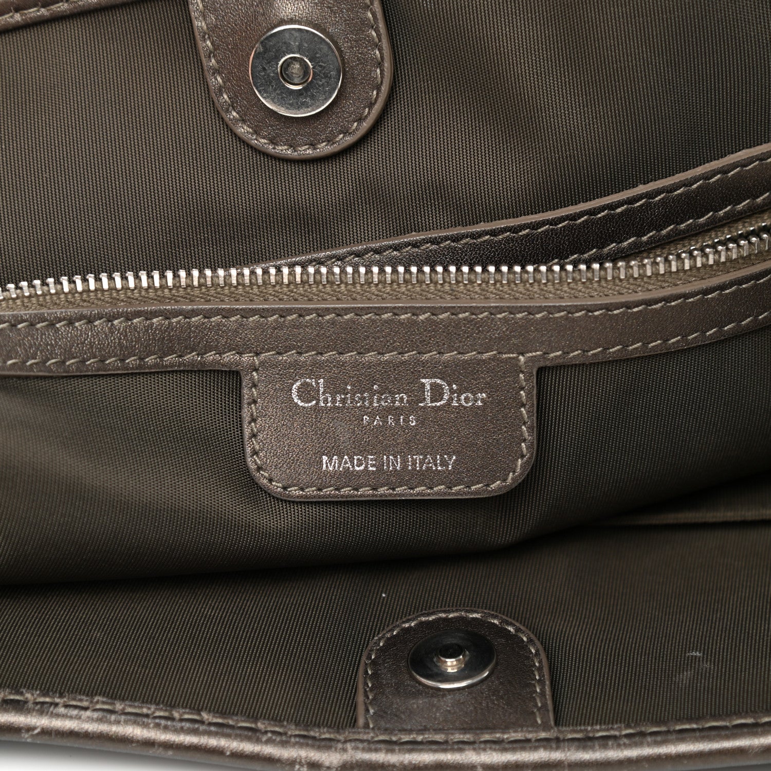 Christian Dior Coated Canvas Cannage Large Panarea Tote Grey 6 of 19