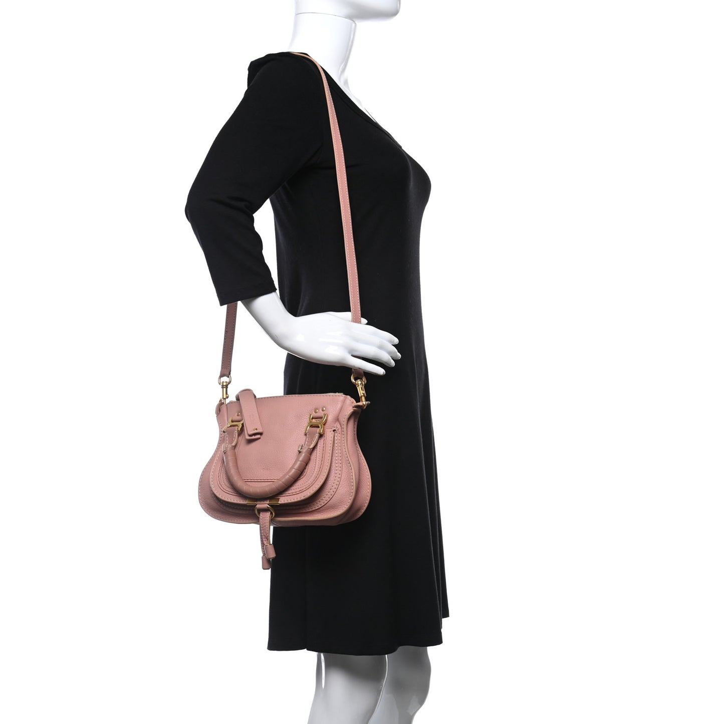 Calfskin Mini Marcie Satchel Waterlily