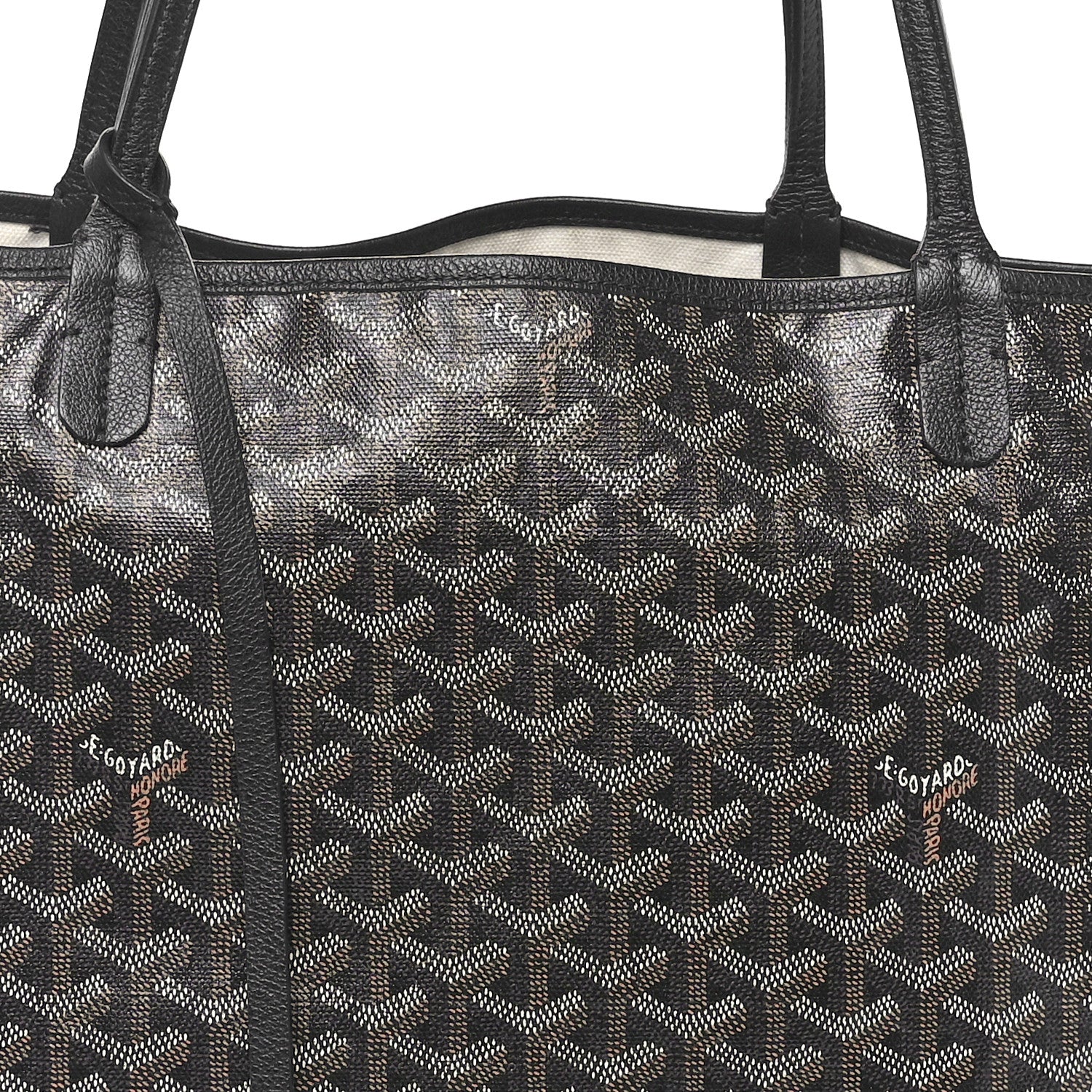 Goyard Goyardine Saint Louis GM Black 7 of 9