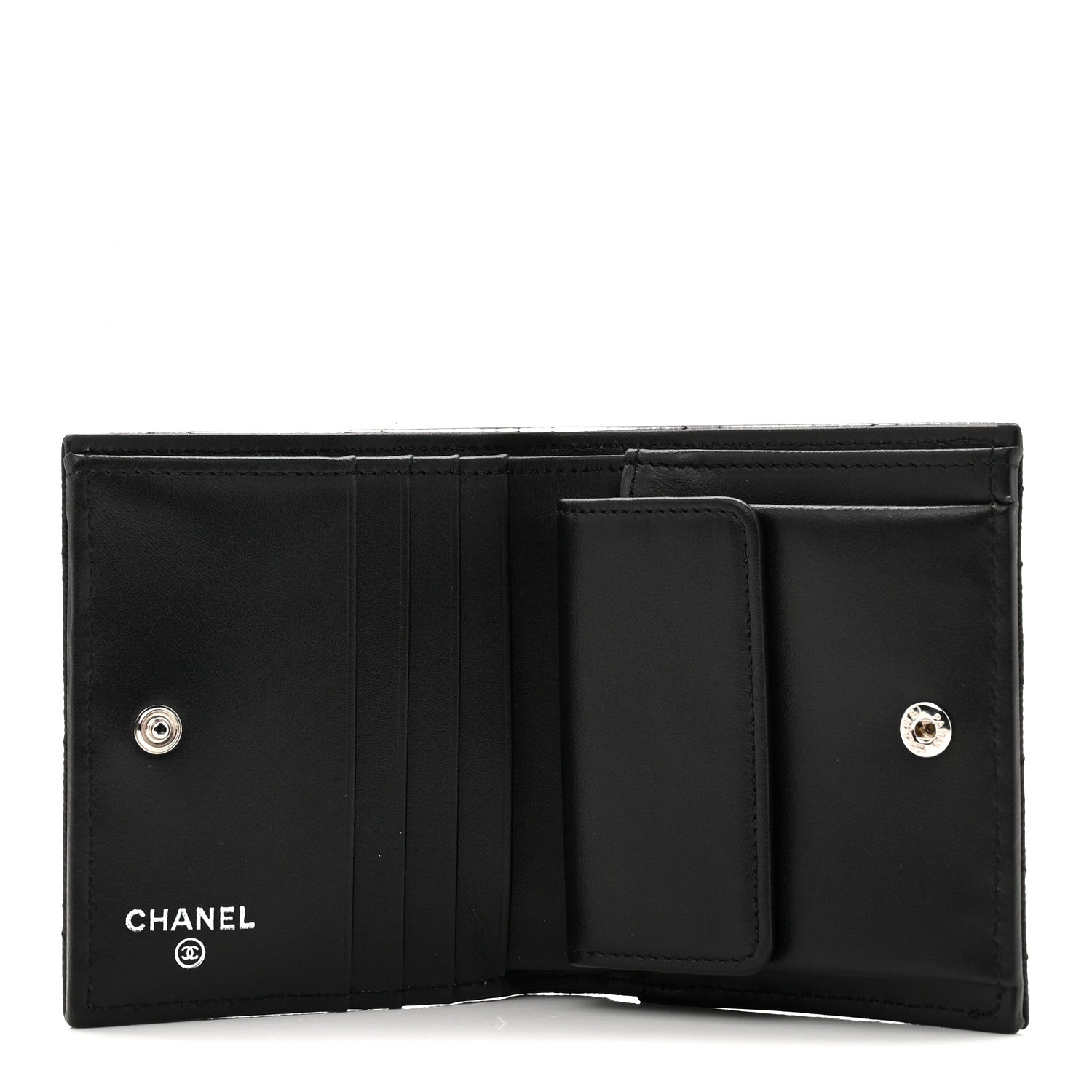Chanel Caviar Quilted Small Bifold Wallet Black 5 of 10