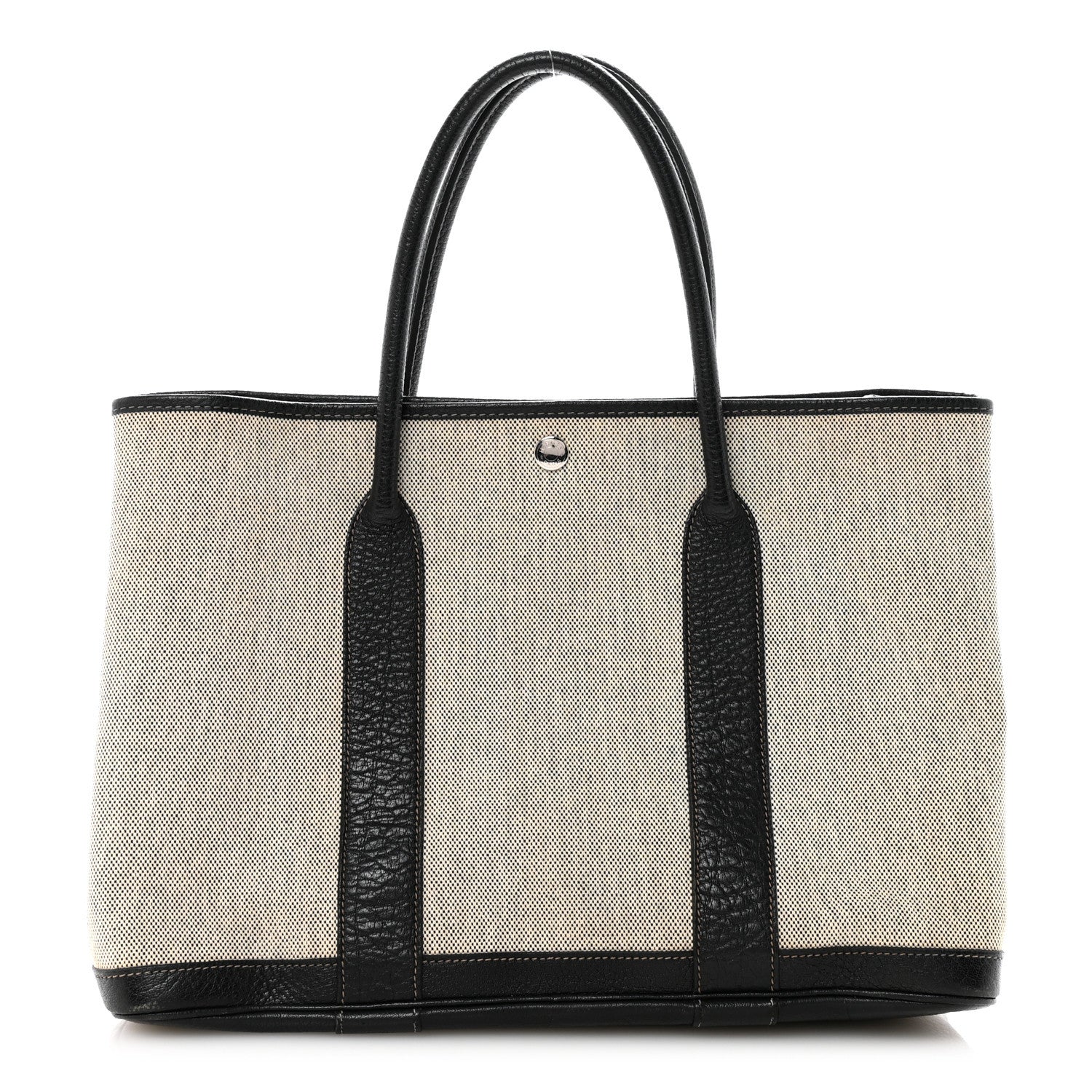 Hermes Buffle Skipper Toile Bolduc Twilly Garden Party 36 MM Tote Black 1 of 9