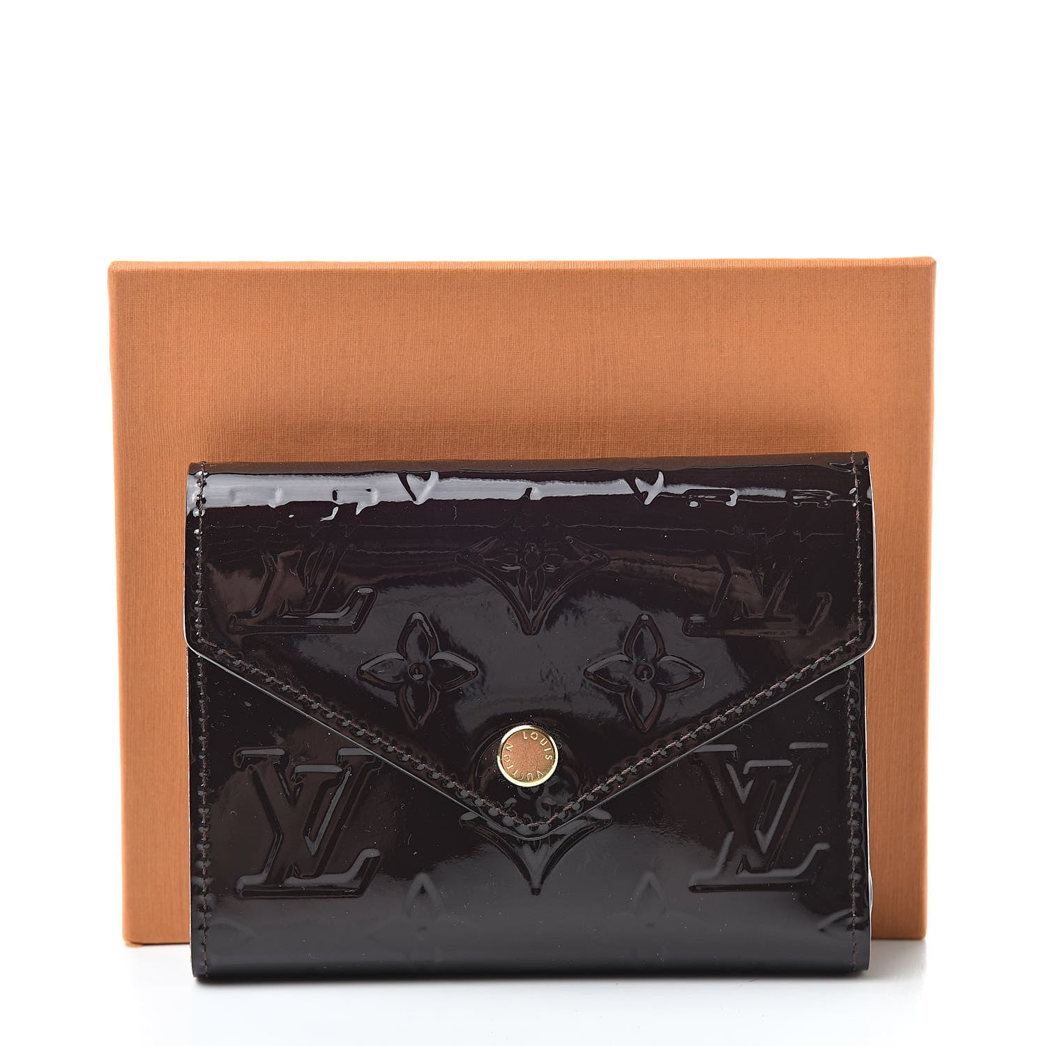 Louis Vuitton Vernis Victorine Wallet Amarante 10 of 10