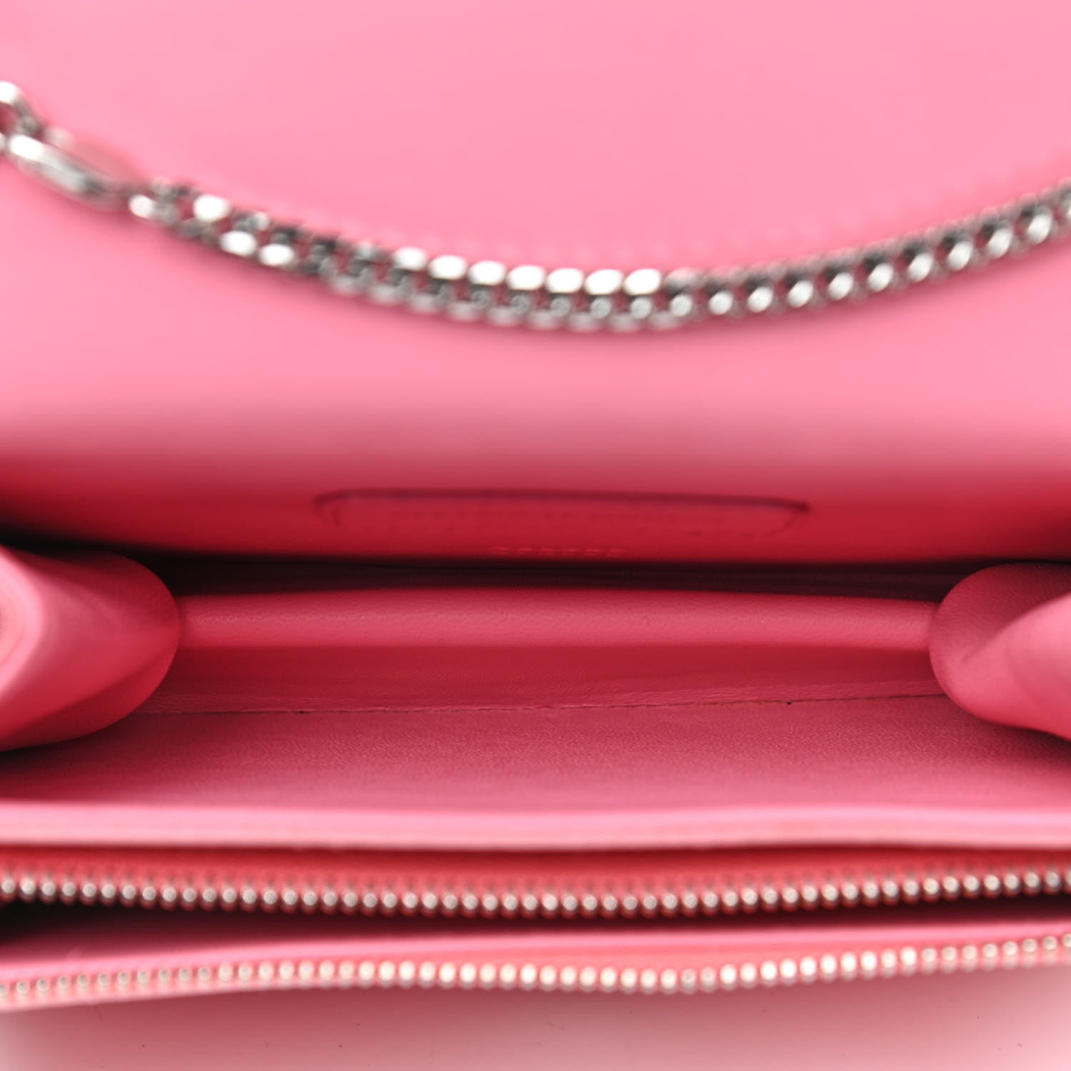 Alexander McQueen Satin Mini Insignia Flap Pink 4 of 4