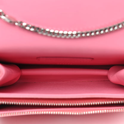 Alexander McQueen Satin Mini Insignia Flap Pink 4 of 4