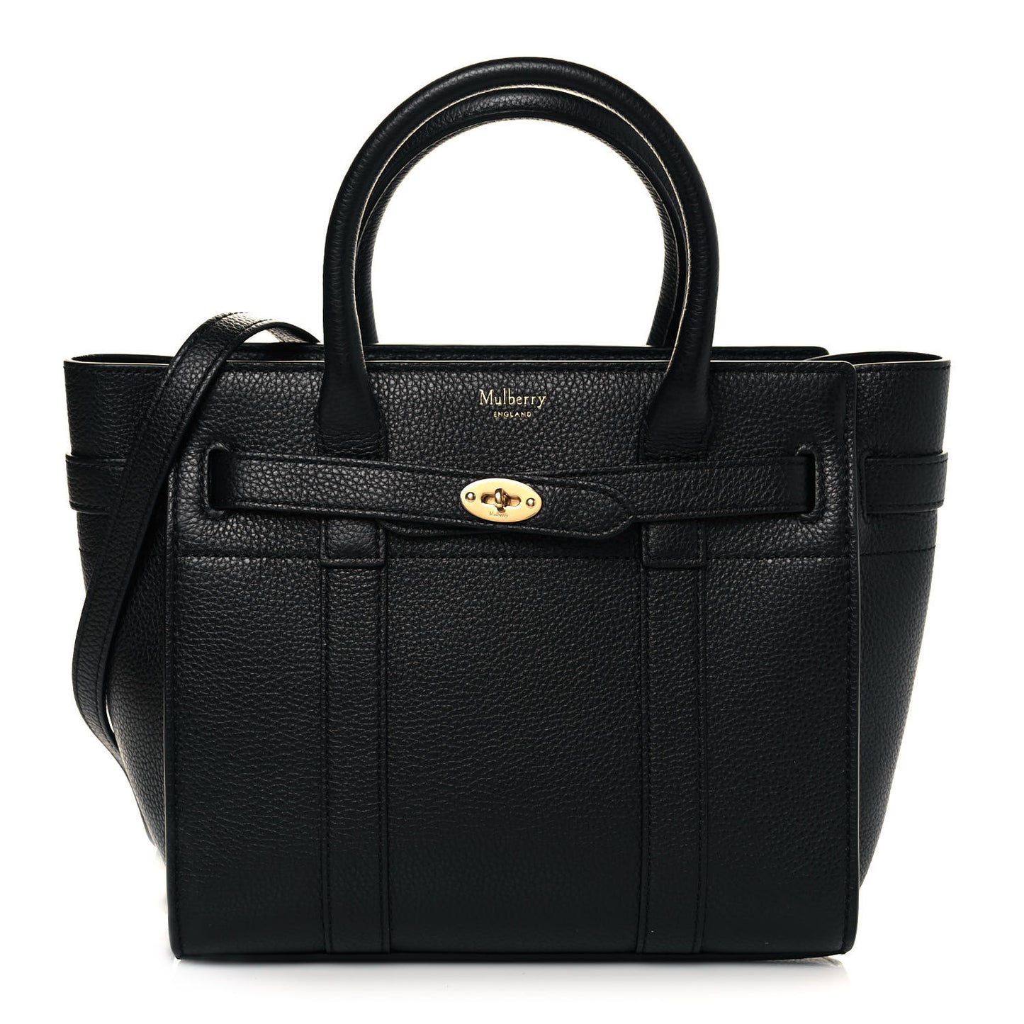 Small Classic Grain Mini Zipped Bayswater Black