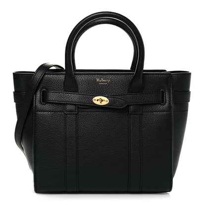 Mulberry Small Classic Grain Mini Zipped Bayswater Black 1 of 9