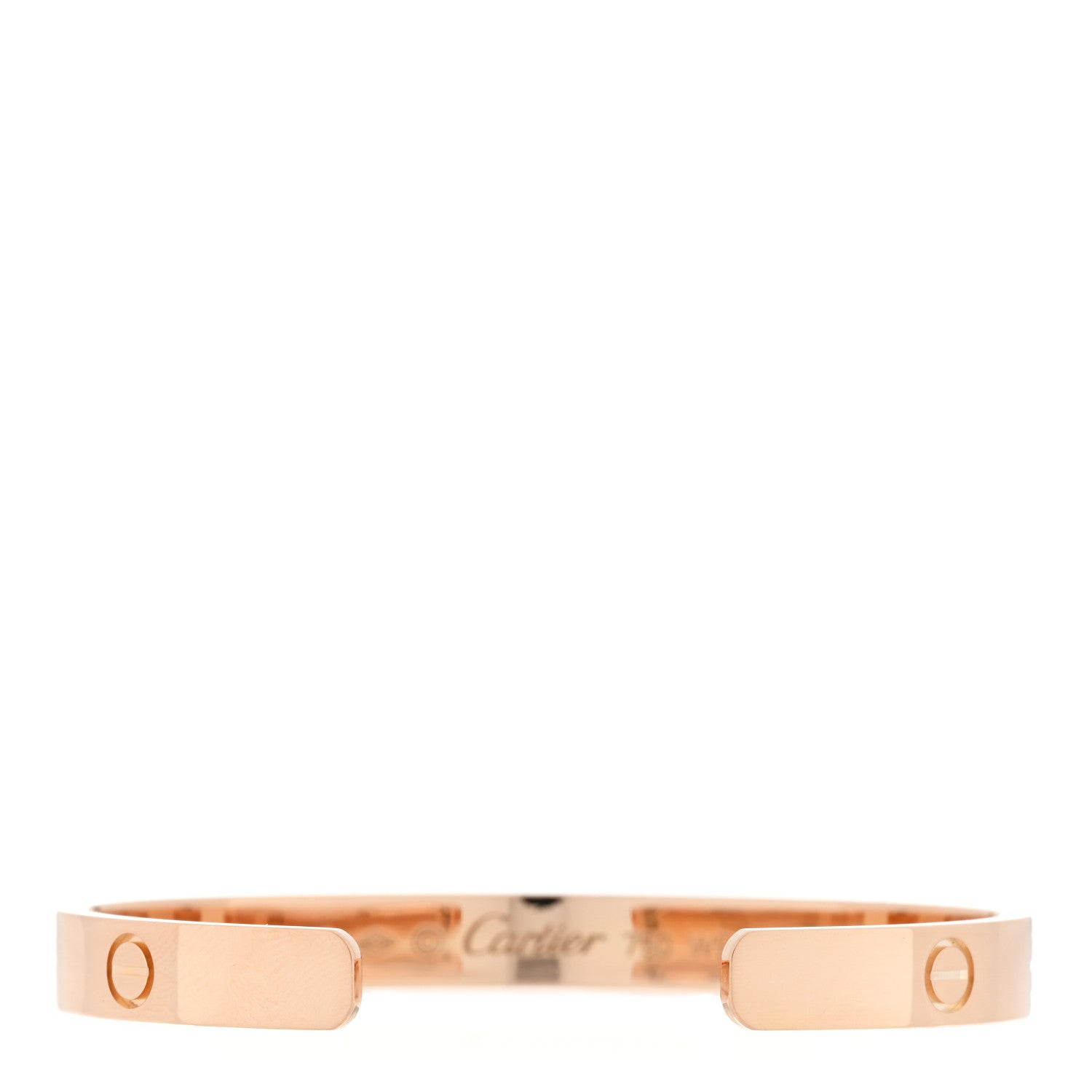 Cartier 18K Pink Gold LOVE Cuff Bracelet 17 2 of 3
