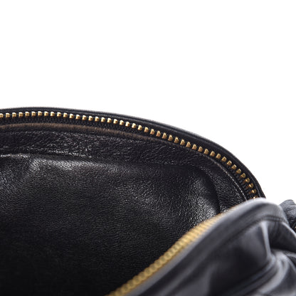Chanel Lambskin Chevron Quilted Tassel Camera Case Black 14 of 17