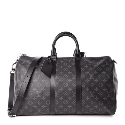 Louis Vuitton Monogram Eclipse Keepall Bandouliere 45 1 of 9