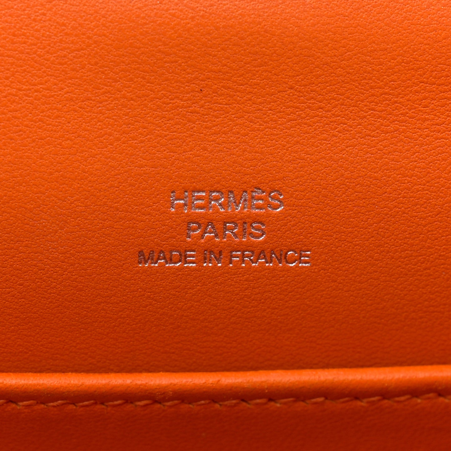 Epsom Kelly Pochette Clutch Orange