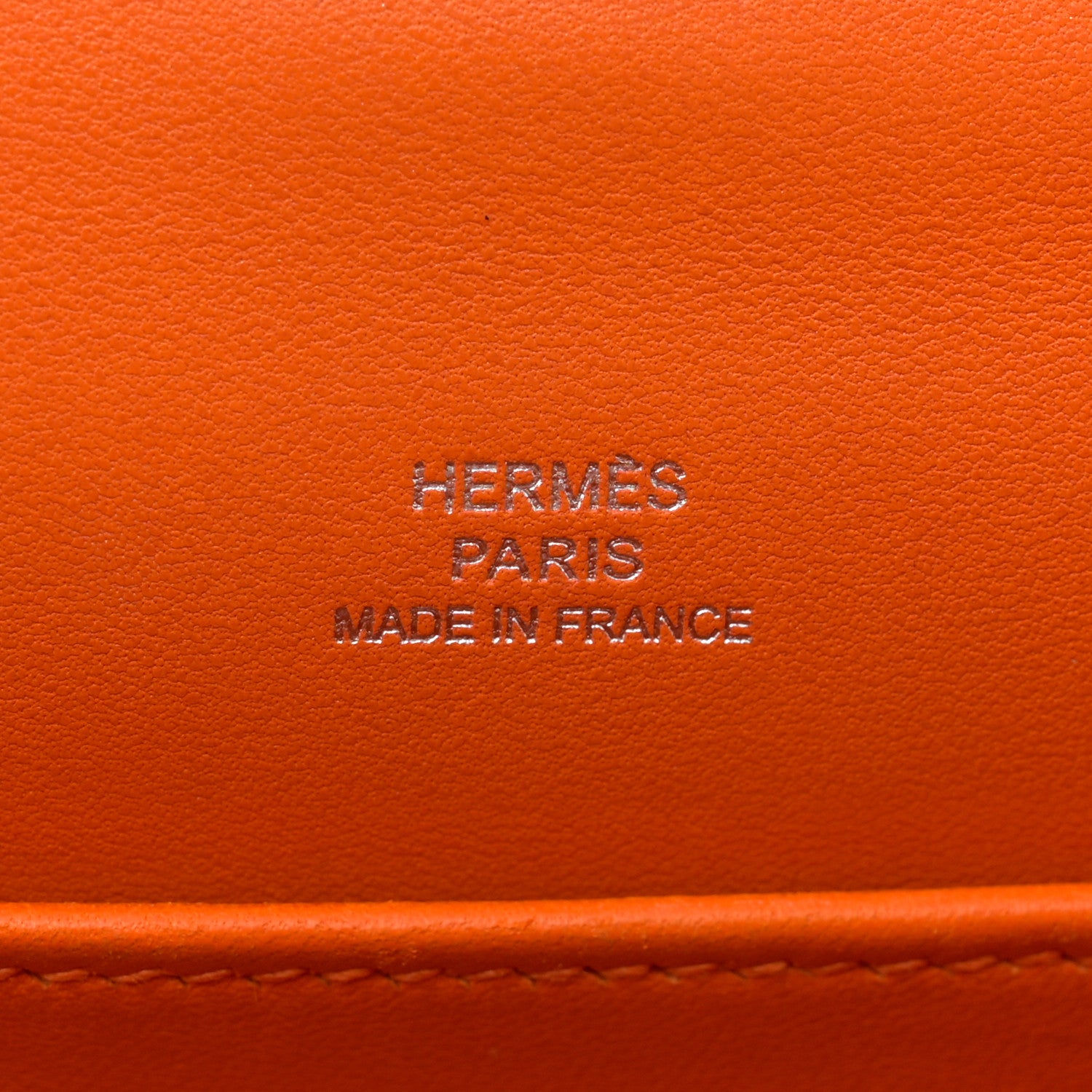 Hermes Epsom Kelly Pochette Clutch Orange 6 of 12