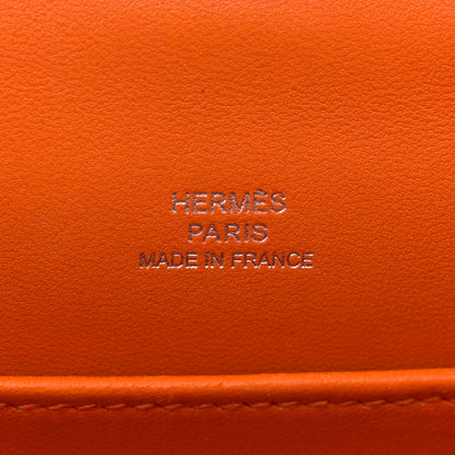 Hermes Epsom Kelly Pochette Clutch Orange 6 of 12