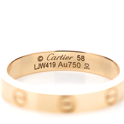Cartier 18K Yellow Gold 3.5mm LOVE Wedding Band Ring 58 8.25 4 of 4