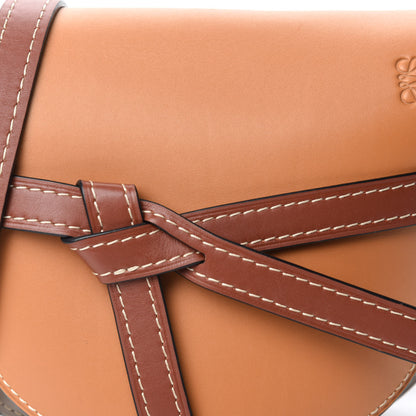Loewe Calfskin Small Gate Crossbody Bag Amber Light Grey Rust 10 of 10
