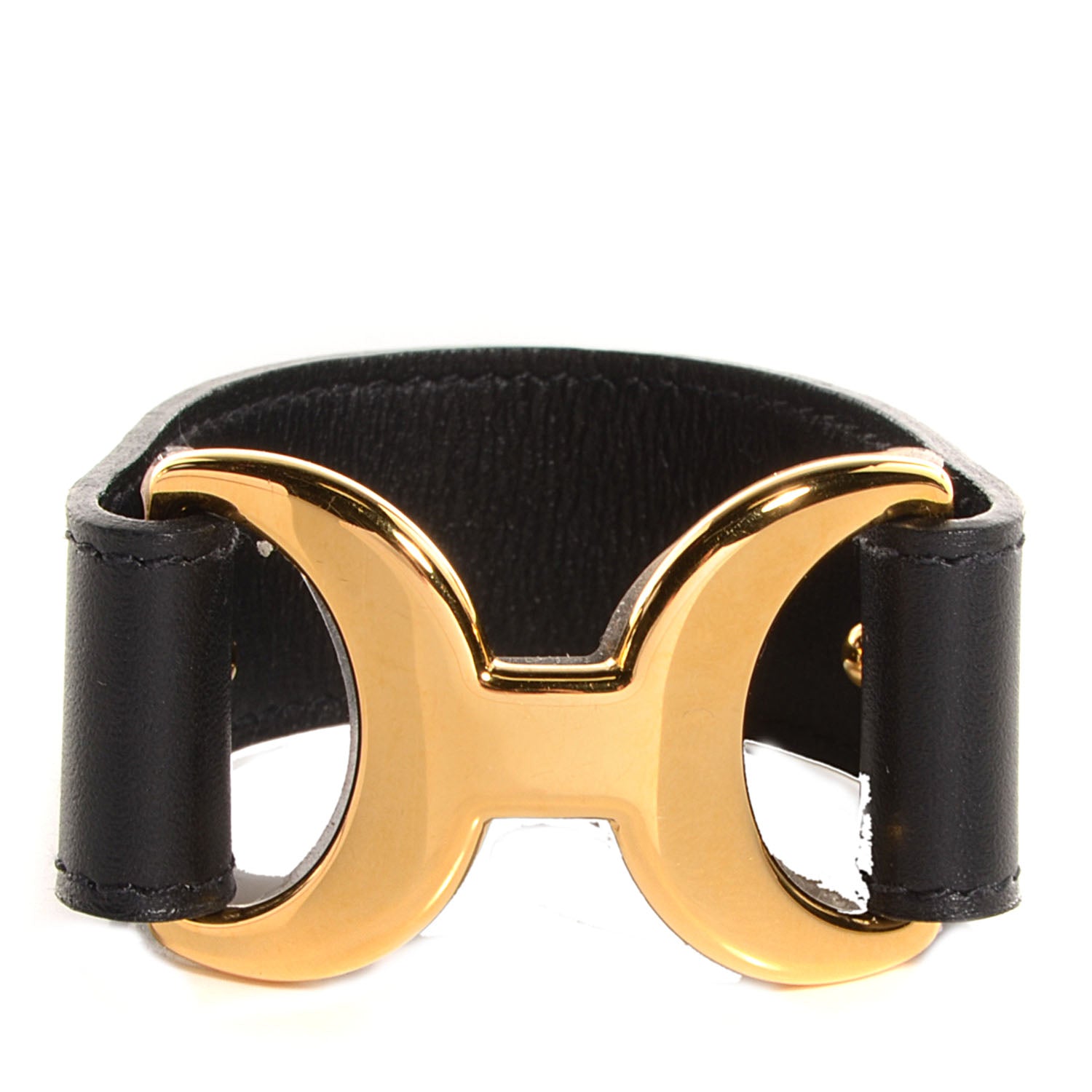 Hermes Chamonix Pavane Cuff Small Black 1 of 5