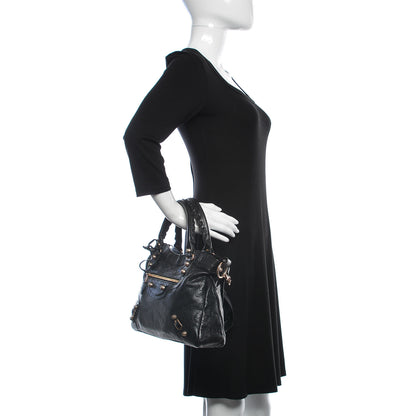 Balenciaga Agneau Giant 12 Rose Gold Hardware Town Black 3 of 10