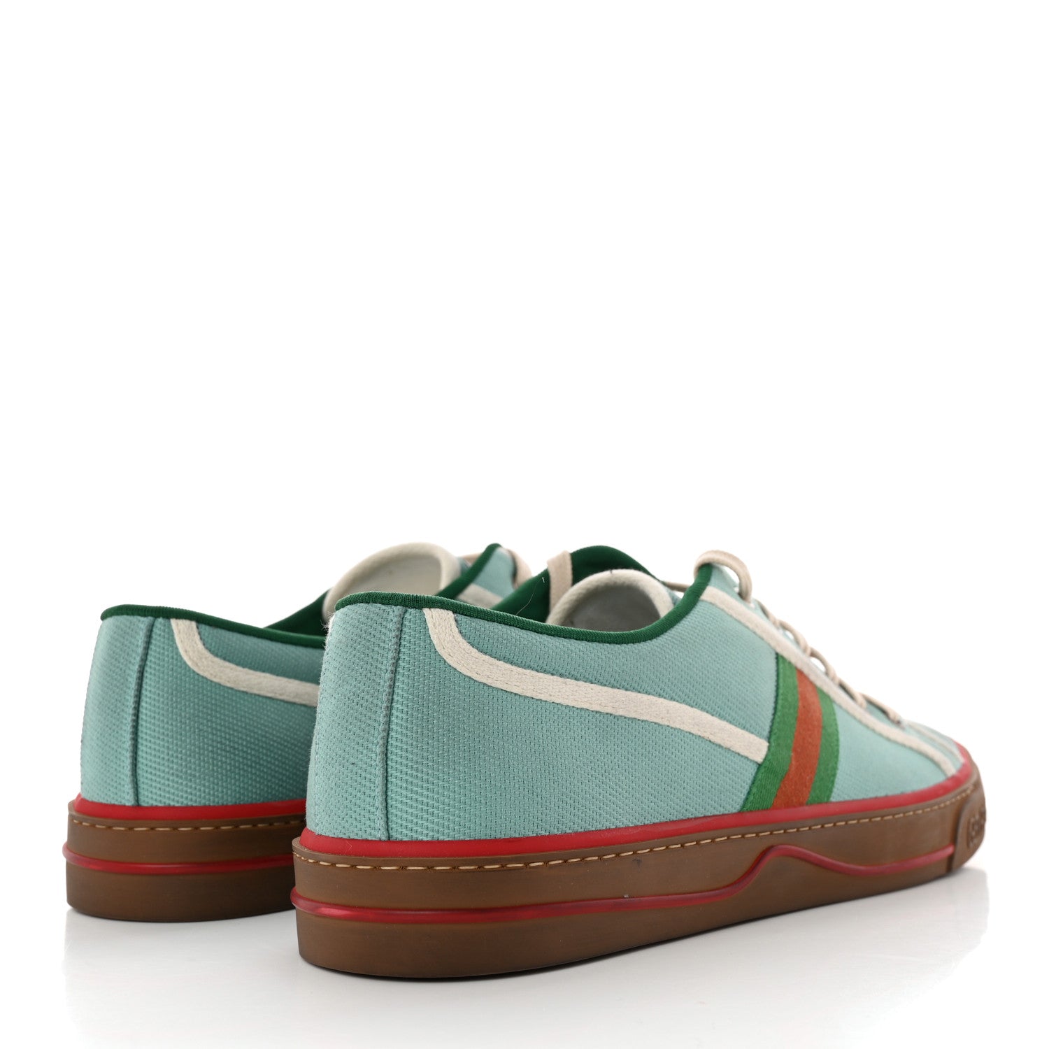 Gucci Tweed Web Mens 1977 Tennis Sneakers 12 Verdan Mystic 4 of 12