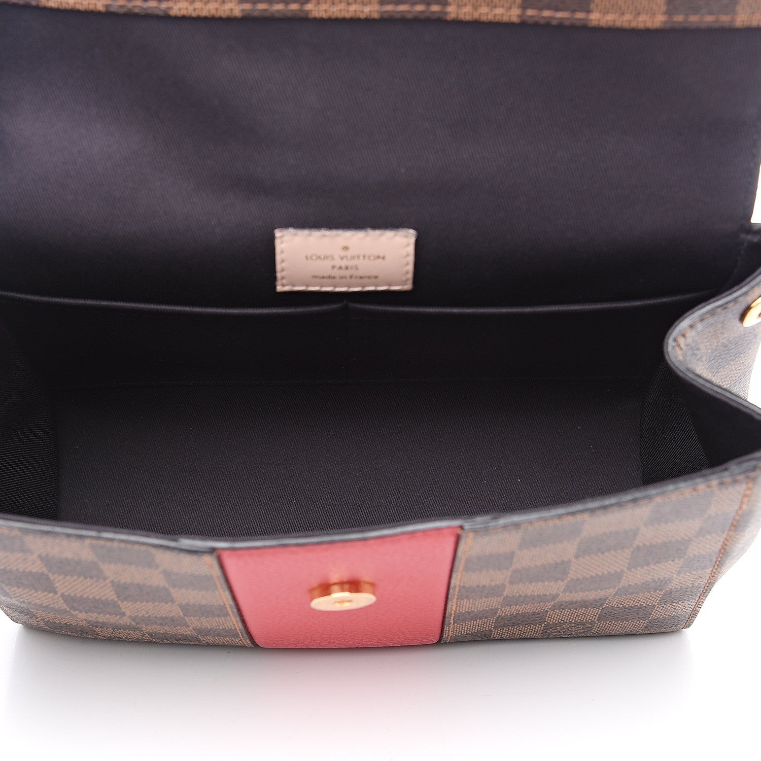 Louis Vuitton Damier Ebene Bond Street BB Scarlet 4 of 8